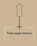 Fashion designer sketchpad: Fashion Sketchpad: 200 Figure Templates for Designing Looks (Sketchpads) YAS! - Paperback