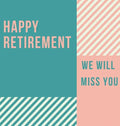 Happy Retirement Guest Book (Hardcover): Guestbook for retirement, message book, memory book, keepsake, retirement book for signing - Hardcover