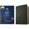 KJV Life Application Study Bible, Third Edition, Large Print (Genuine Leather, Black, Indexed, Red Letter) - Leather