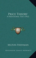 Price Theory: A Provisional Text (1962) - Hardcover