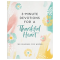 3-Minute Devotions for a Thankful Heart: 180 Readings for Women - Paperback