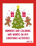 Numbers Coloring and Words Oh My! Ages 12+: Christmas activities for tweens +. Sudoku, Interactive games on paper, writing prompts! - Paperback