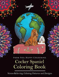 Cocker Spaniel Coloring Book: Fun Cocker Spaniel Coloring Book for Adults and Kids 10+ - Paperback