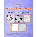 Harti Activity book for adults large print: Puzzle book mixed ! Soduko, word search, CodeWord, kakuro and word scramble 110 pages - Paperback