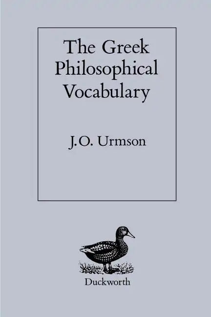 Greek Philosophical Vocabulary - Paperback