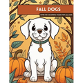 Fall Puppies Coloring Book - Paperback