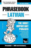 English-Latvian phrasebook & 3000-word topical vocabulary - Paperback