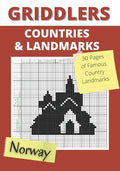 Griddlers Countries and Landmarks: Nonograms Puzzle Books, Nonogram, Hanjie, Picross or Griddlers Logic Puzzles Black and White ( Nonogram Book ) - Paperback