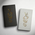 Our Wedding Vows: A Set of Heirloom-Quality Vow Books with Foil Accents and Hand-Drawn Illustrations - Hardcover