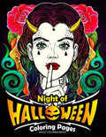 Adults Coloring Book: Night of Halloween Coloring Pages - Paperback