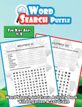 Word Search Puzzle for Kids Ages 4-8: A Large Print Word Search and Trace Activity Book - Kindergarten and 1st Grade Vocabulary - Paperback