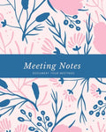 Meeting Notes: For Taking Minutes at Business Meetings Log Book, Record Action & Agenda Organizer, Planner, Notebook, Journal - Paperback