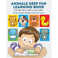 Animals Deep Fun Learning Book for Kids with Jumbo Flash Cards. Persian English Bilingual Visual Dictionary: My Childrens learn flashcards alphabet tr - Paperback