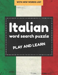 Italian word search puzzle: italian word search books for Adults and Beginners, perfect gift for Language Learners - Paperback