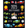 Race Car Planner 2025: For All Your Weekly Appointments! 12 Months Daily Organizer with Cool Automobiles (January-December) - Paperback