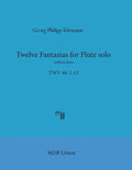 Telemann Twelve Fantasias for flute solo without bass (MDB Urtext) - Paperback