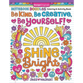 Notebook Doodles Be Kind, Be Creative, Be Yourself!: Coloring and Activity Book - Paperback