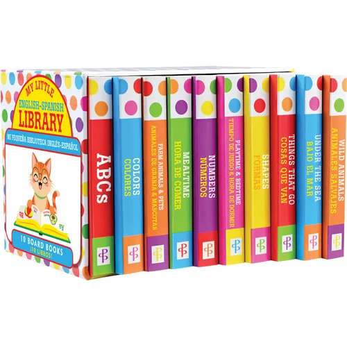 My Little Library of Bilingual Board Books - (Set of 10 English-Spanish Board Books) - Hardcover