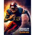 American Football Coloring Book: Exquisite Illustrations of NFL players and Team Emblems for Adults, teens and kids - Paperback