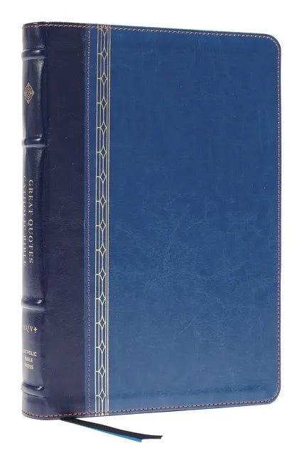 Nrsvce, Great Quotes Catholic Bible, Leathersoft, Blue, Comfort Print: Holy Bible - Imitation Leather