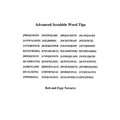 Adanced Scrabble Word Tips - Paperback