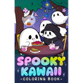 Spooky Kawaii Coloring Book: Mini Halloween Coloring Book For Kids - Paperback