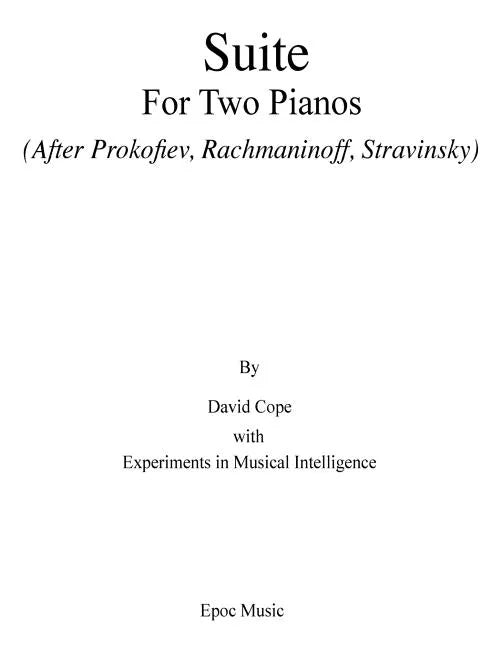 Suite for Two Pianos (After Rachmaninoff): (Prokofiev, Rachmaninoff, Stravinsky) - Paperback