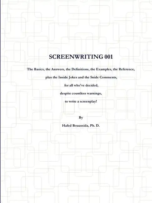 Screenwriting 001 - Paperback