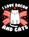 I Love Bacon And Cats: A book for cat & bacon lovers - Paperback