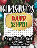 Christmas Word Search; Easy Puzzle Book for Adults and Teens: Large Print - Level: Easy - Paperback