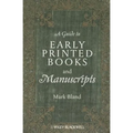 A Guide to Early Printed Books and Manuscripts - Paperback