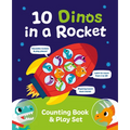 10 Dinos in a Rocket - Hardcover