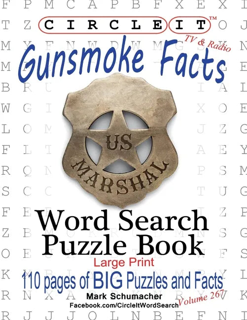 Circle It, Gunsmoke Facts, Word Search, Puzzle Book - Paperback