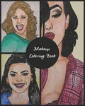 Makeup Coloring Book: Practice Face Charts For Professional Makeup Artists, Gift for Make Up Lovers - Paperback