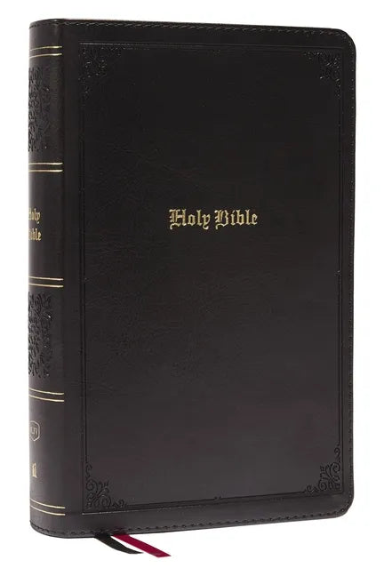 KJV Holy Bible: Large Print Single-Column with 43,000 End-Of-Verse Cross References, Black Leathersoft, Personal Size, Red Letter, Comfort Print: King - Imitation Leather