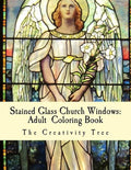 Stained Glass Church Windows: Adult Coloring Book - Paperback