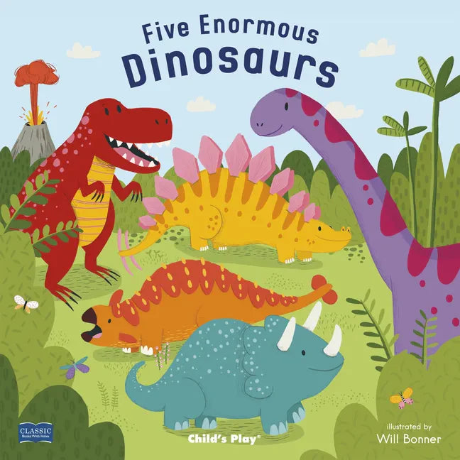 Five Enormous Dinosaurs - Board Book