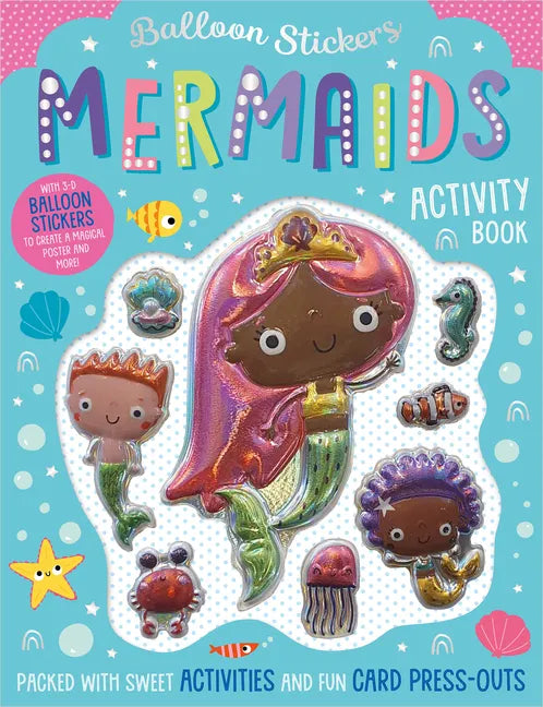 Balloon Stickers Mermaids Activity Book - Paperback