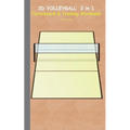 3D Volleyball 2 in 1 Tacticboard and Training Workbook: Tactics/strategies/drills for trainer/coaches, notebook, training, exercise, exercises, drills - Paperback