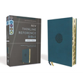 Niv, Thinline Reference Bible (Deep Study at a Portable Size), Large Print, Leathersoft, Teal, Red Letter, Thumb Indexed, Comfort Print - Imitation Leather
