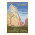 Vintage Journal Poster for Zion National Park - Paperback