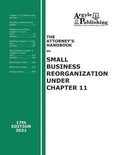 The Attorney's Handbook on Small Business Reorganization Under Chapter 11 - Paperback