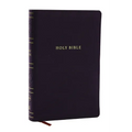 NKJV Personal Size Large Print Bible with 43,000 Cross References, Black Leathersoft, Red Letter, Comfort Print (Thumb Indexed) - Imitation Leather