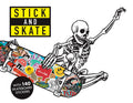 Stick and Skate: Skateboard Stickers - Paperback