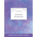 Adult Coloring Journal: Alcoholics Anonymous (Butterfly Illustrations, Purple Mist) - Paperback