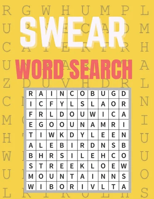 Swear Word Search: Really Fun Swear Puzzles for Adults Great Swear Word Search Book With Funny Quotes For Swear Fun Word Search Games, Pu - Paperback