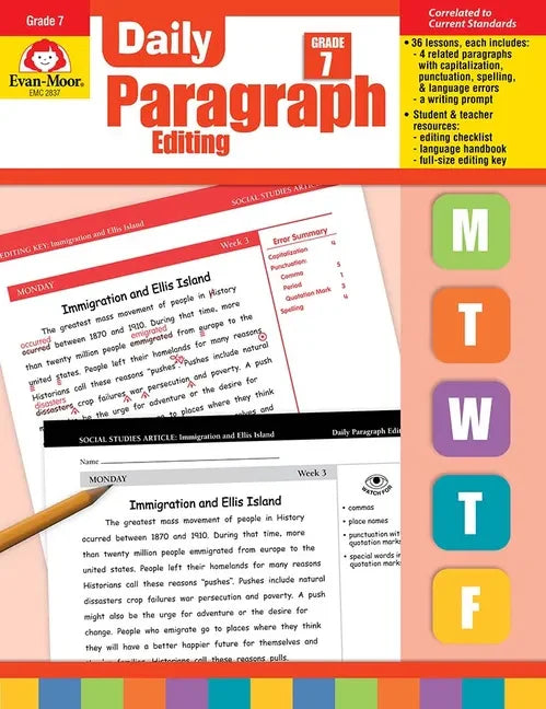 Daily Paragraph Editing, Grade 7 Teacher Edition - Paperback