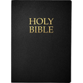 Kjver Holy Bible, Large Print, Black Bonded Leather, Thumb Index: (King James Version Easy Read, Red Letter) - Leather