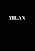 Milan: Hardcover Black Decorative Book for Decorating Shelves, Coffee Tables, Home Decor, Stylish World Fashion Cities Design - Hardcover