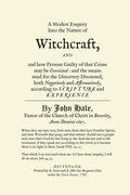 A Modest Enquiry Into the Nature of Witchcraft - Paperback